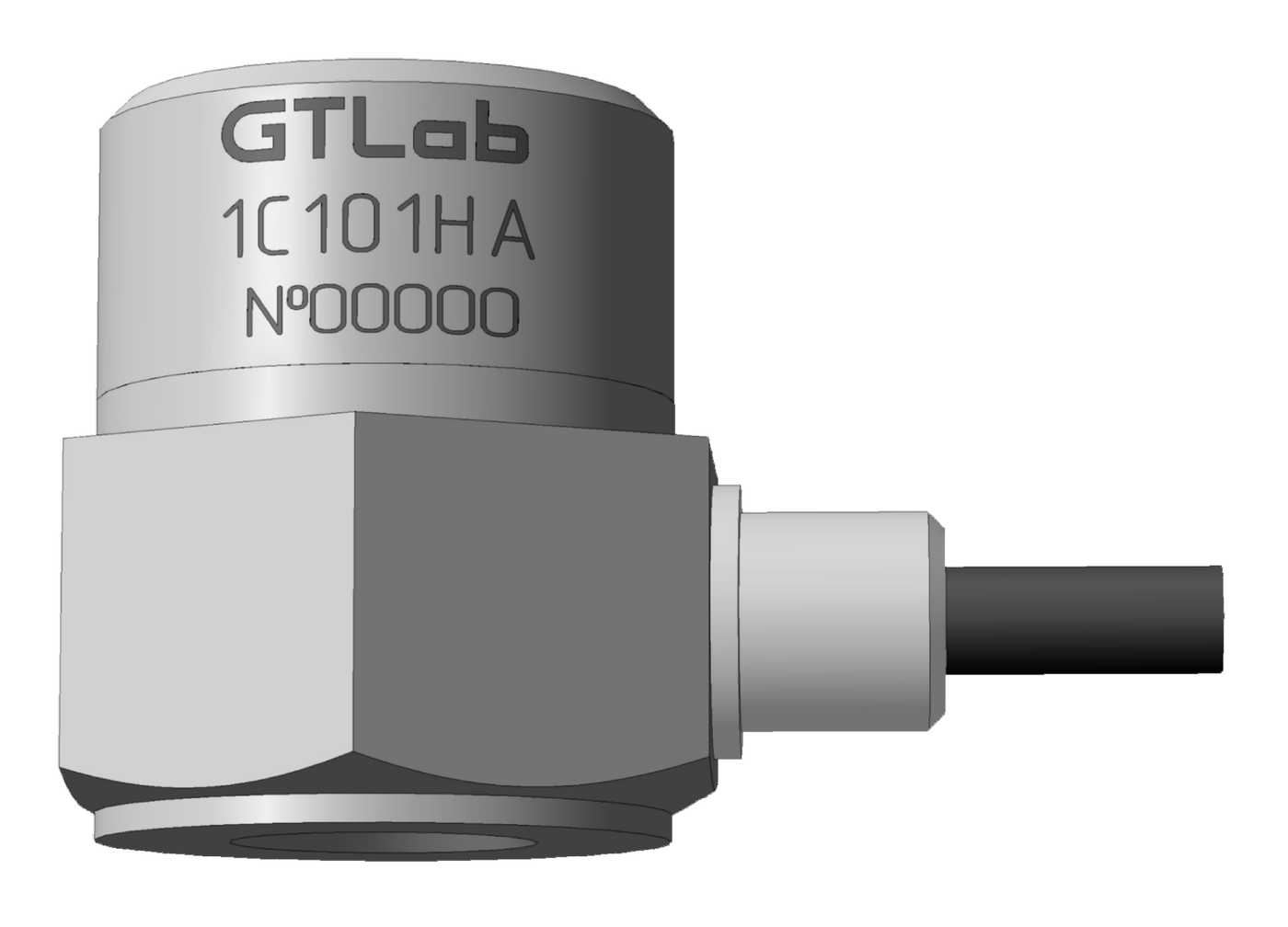 Акселерометр зарядовый однокомпонентный GTLAB 1C101HA Датчики ускорения (акселерометры)