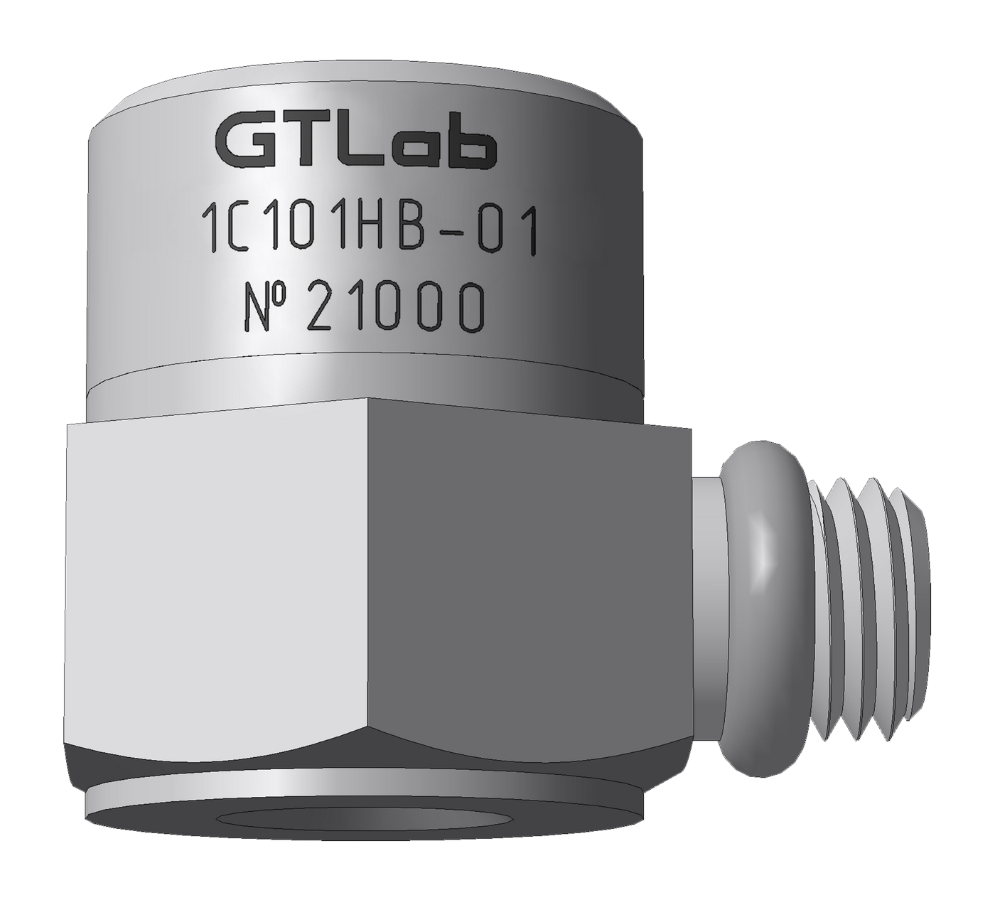 Акселерометр зарядовый однокомпонентный GTLAB 1C101HB-01 Датчики ускорения (акселерометры)