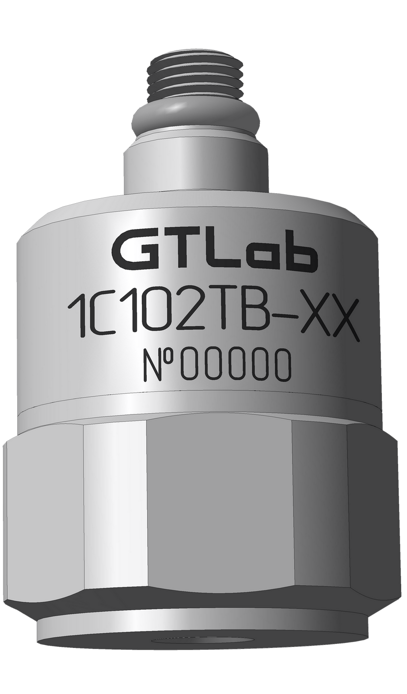 Акселерометр зарядовый однокомпонентный GTLAB 1C102TB Датчики ускорения (акселерометры)