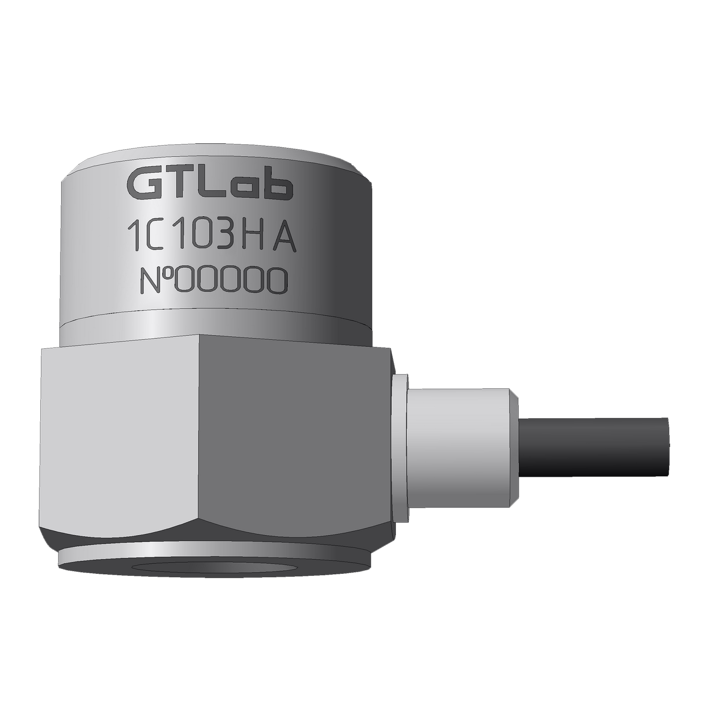 Акселерометр зарядовый однокомпонентный GTLAB 1C103HA Датчики ускорения (акселерометры)