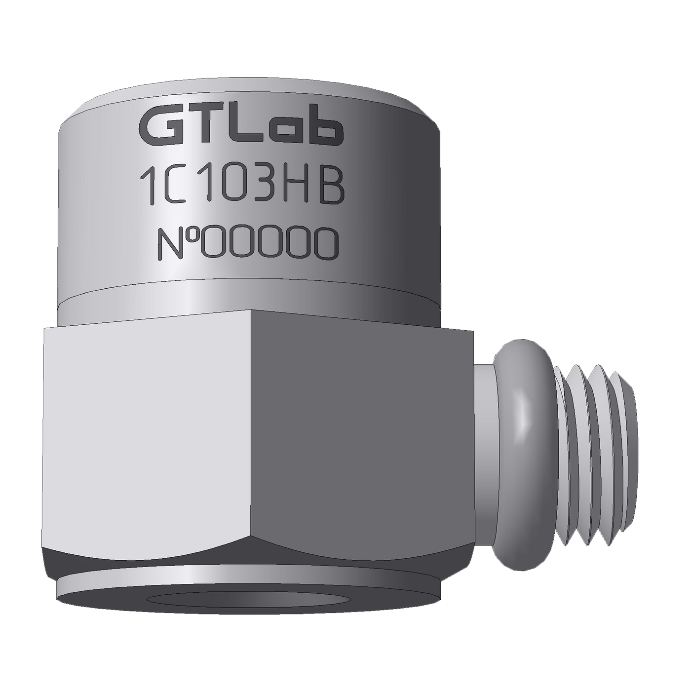 Акселерометр зарядовый однокомпонентный GTLAB 1C103HB Датчики ускорения (акселерометры)