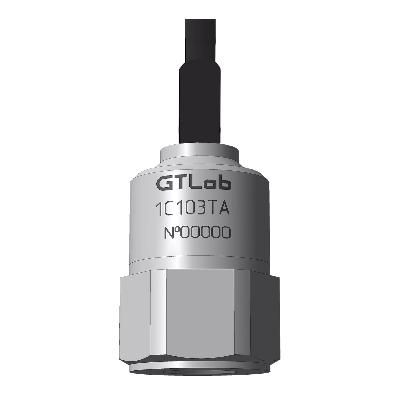 Акселерометр зарядовый однокомпонентный GTLAB 1C103TA Датчики ускорения (акселерометры)