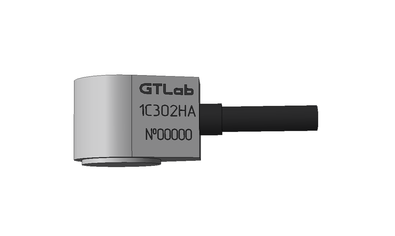 Акселерометр зарядовый ударный однокомпонентный GTLAB 1C302HA Датчики ускорения (акселерометры)