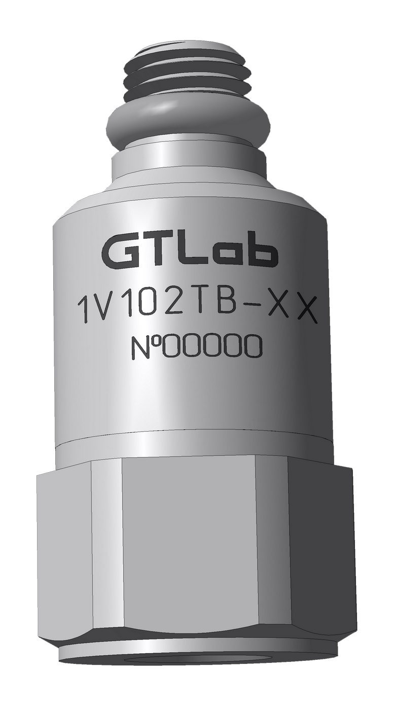 Акселерометр с выходом по напряжению однокомпонентный GTLAB 1V102TB-10 Вспомогательное оборудование ОПС