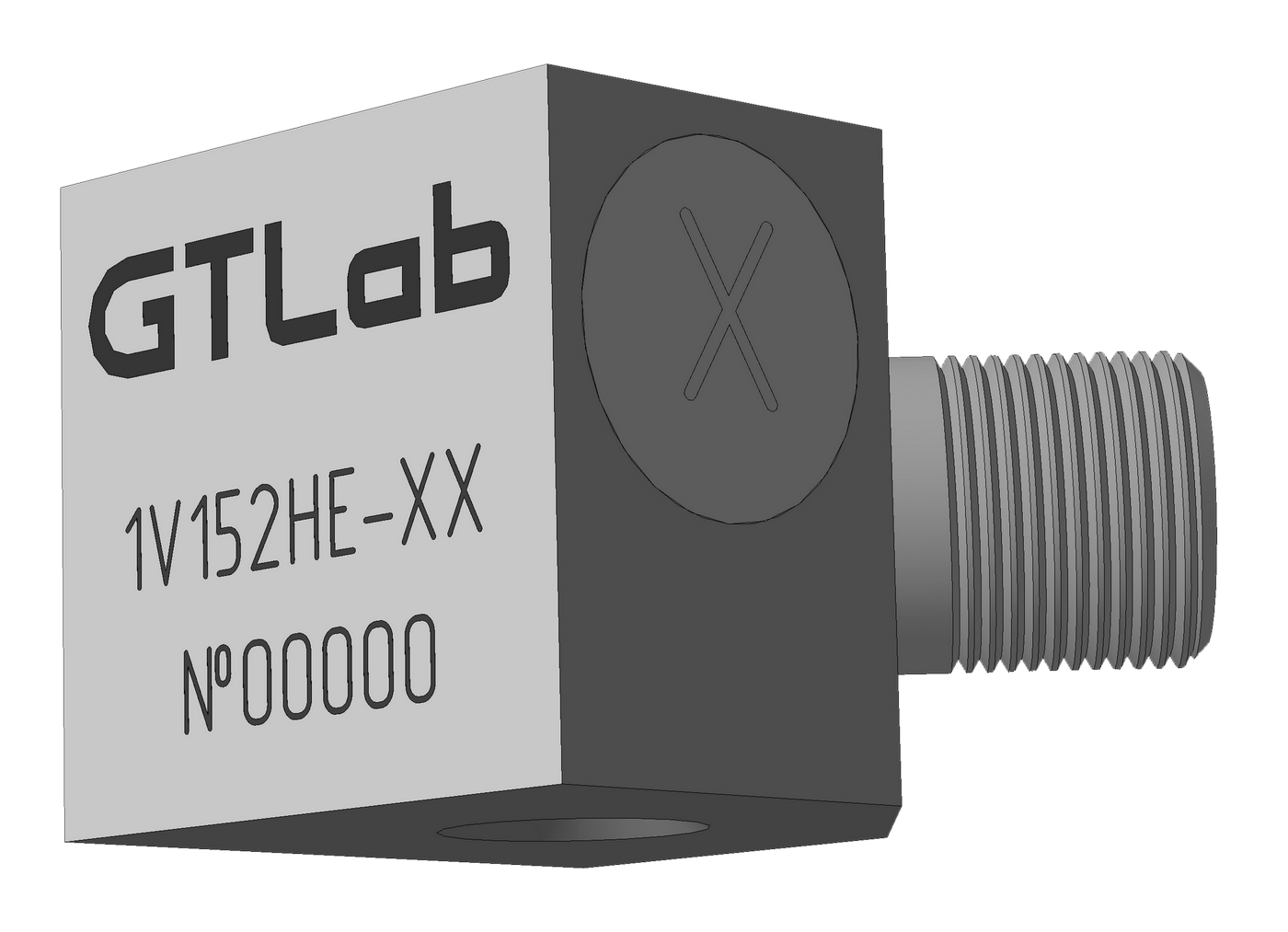 Акселерометр с выходом по напряжению трехкомпонентный GTLAB 1V152HE-1 Датчики ускорения (акселерометры)